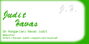 judit havas business card